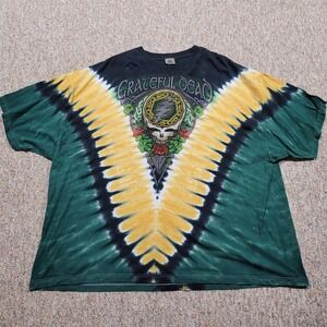 Liquid Blue Grateful Dead Shirt Mens 4XL Green Tie Dye Celtic Steal Your Face